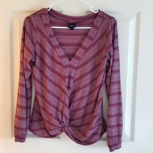 Daytrip Ladies Long Sleeve Sinch Shirt Size M